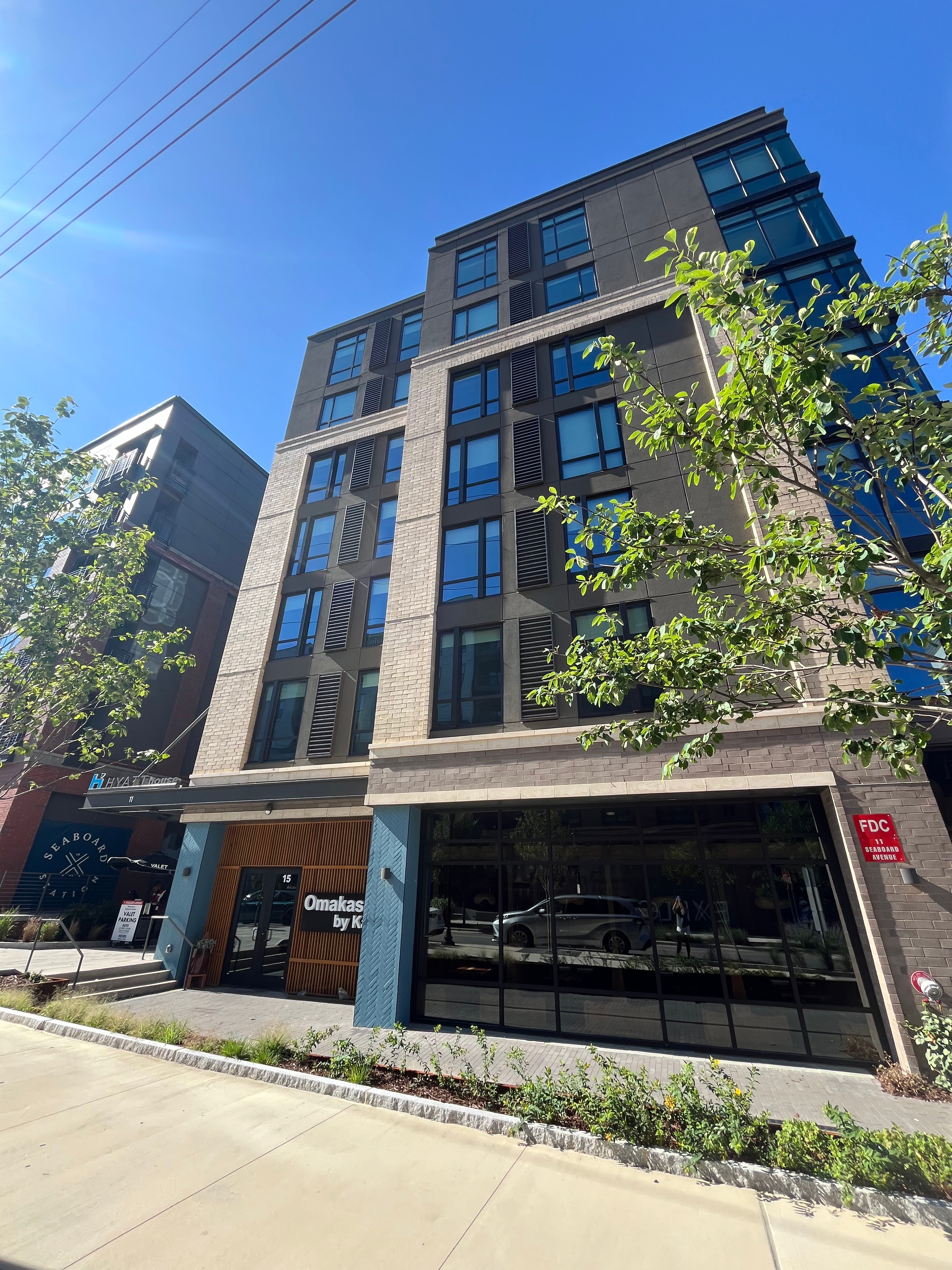 Exterior view of Hyatt House Downtown/Seaboard Station with a modern design.
